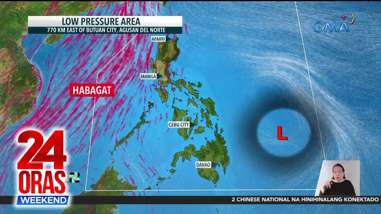 Isang low pressure area, patuloy na binabantayan ng PAGASA | 24 Oras Weekend