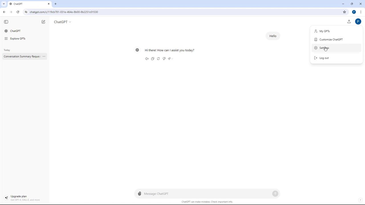 ChatGPT Course Section 2 ChatGPT Interface