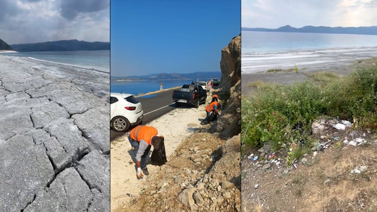Salda Gölü'nde kuruma ve çöp tehlikesi: Doğal güzellik yok oluyor