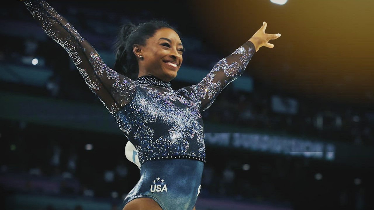 El traje de seis mil cristales de Swarovski de Simone Biles