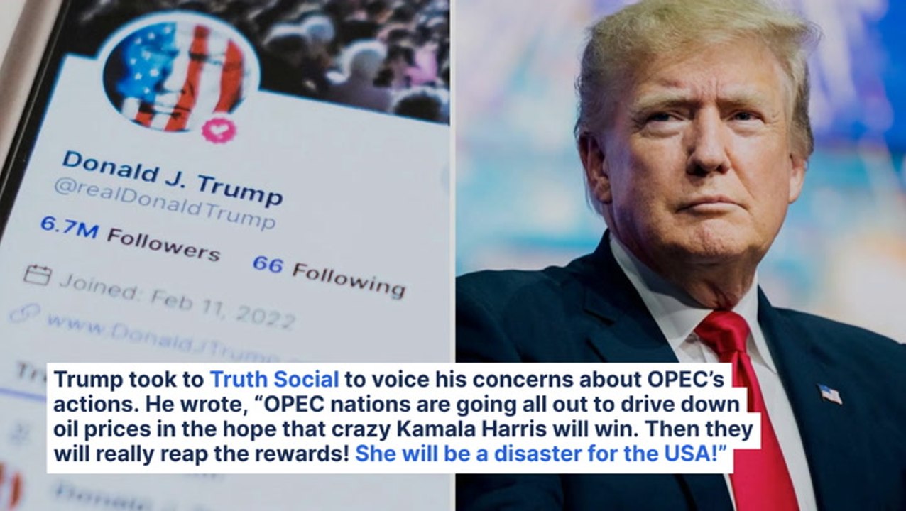 Trump Blames OPEC for Manipulating Oil Prices to Help Kamala Harris 🚨