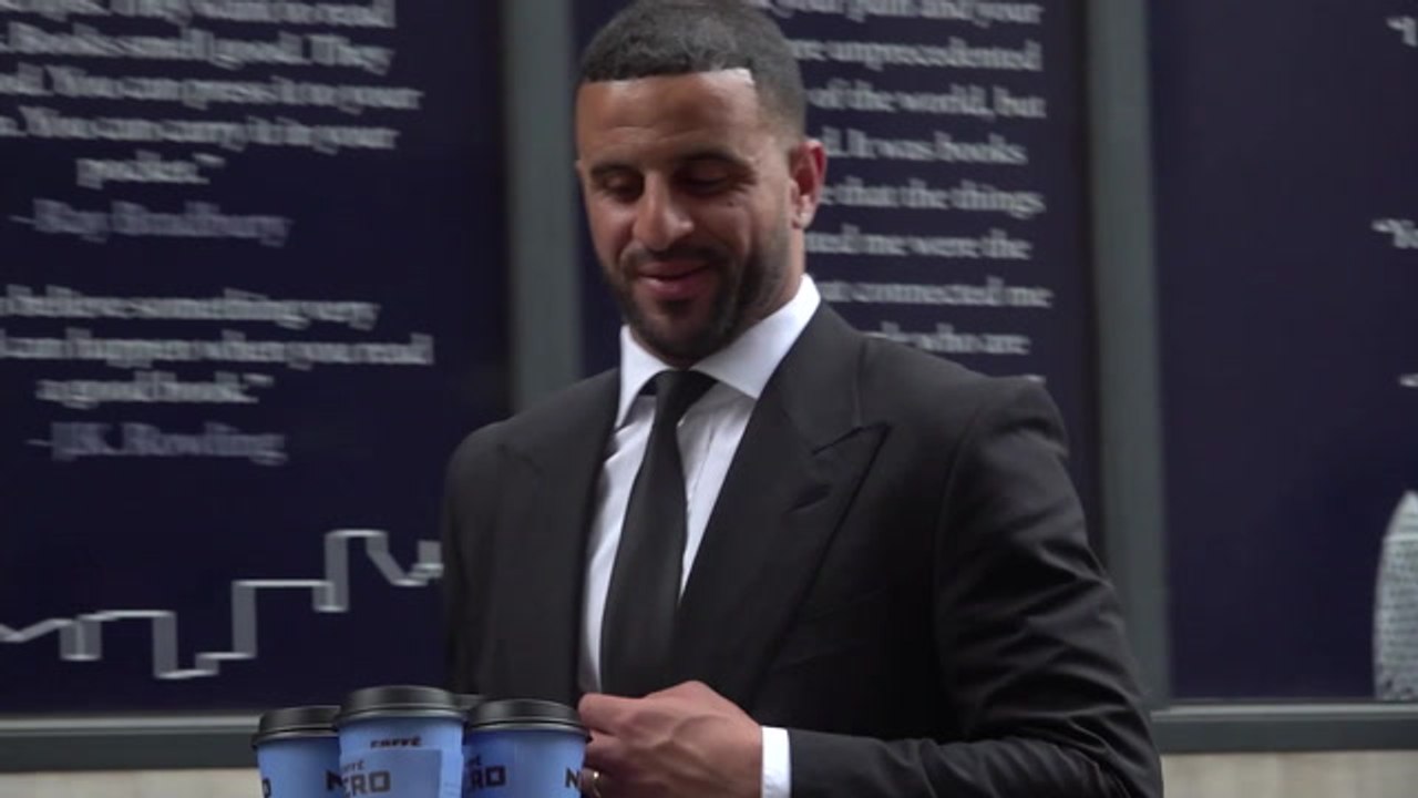 Kyle Walker leaves court during child maintenance payments battle