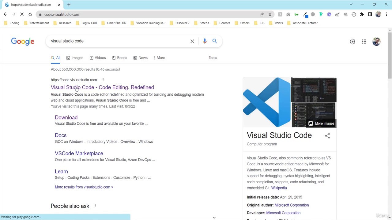 3 Install Visual Studio Code Editor