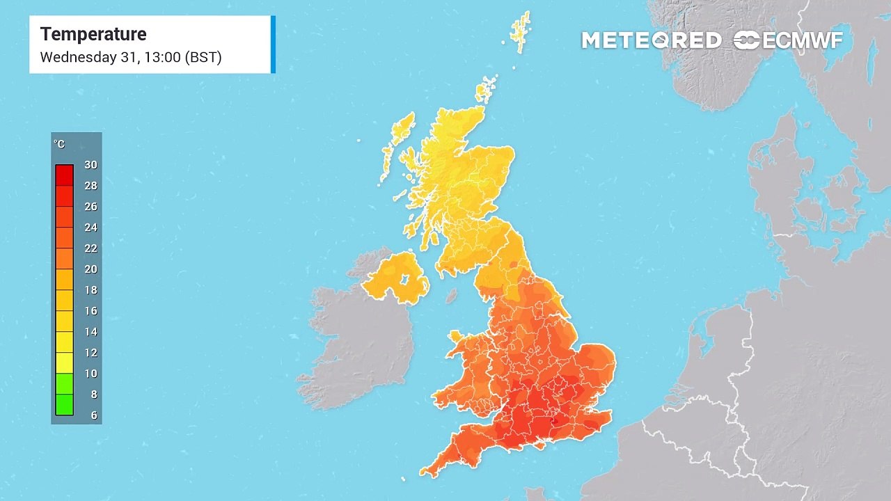 UK temperature forecast
