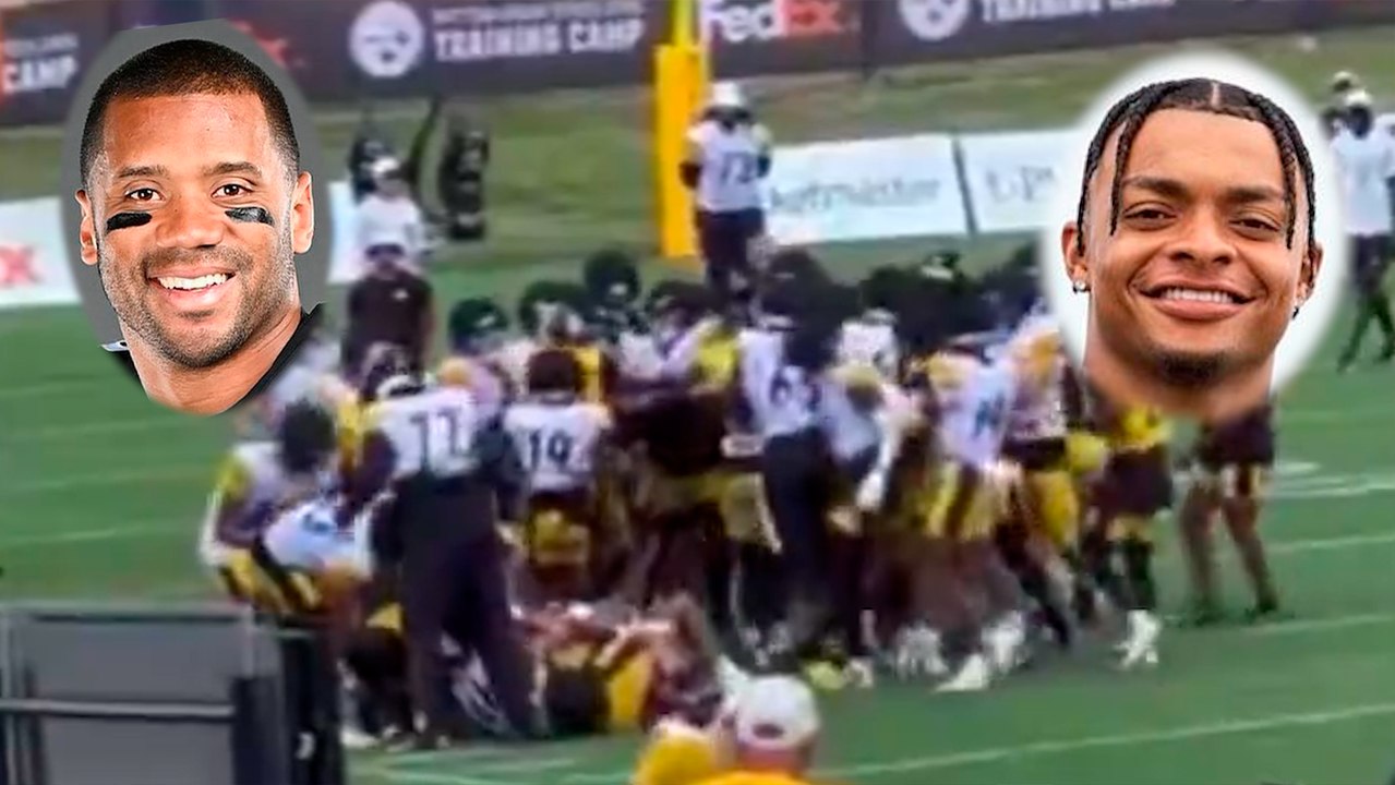 Se desata fuerte bronca en el campamento de Pittsburgh Steelers entre Russel Wilson y Justin Fields