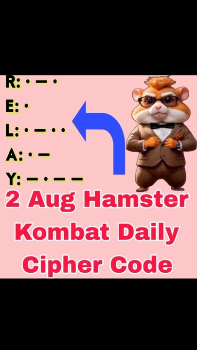 2 Aug Hamster Kombat Daily Cipher Code