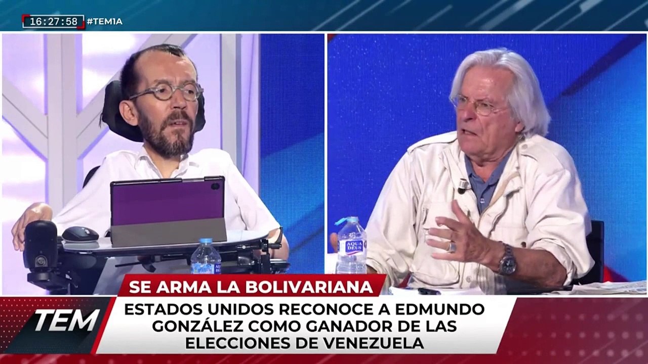 Sopapo de Javier Nart a Pablo Echenique en directo: "¡En Venezuela hay un régimen ladrón, represivo, torturador y asesino!"