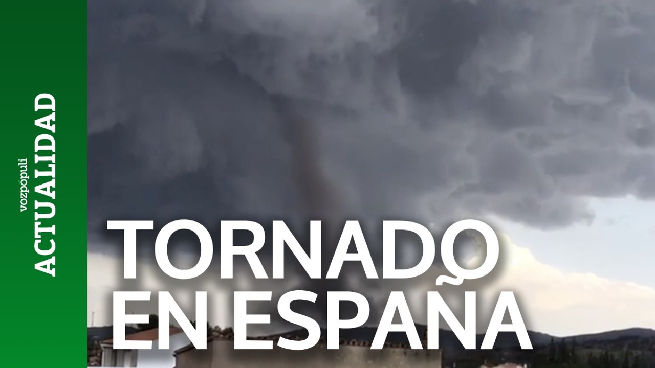 Espectacular tornado ha sorprendido a los vecinos de la Villa de El Toro