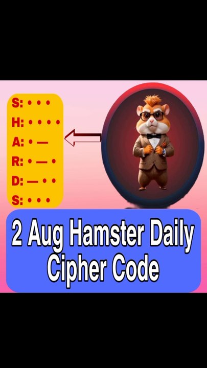 3 August Hamster Daily Cipher Code