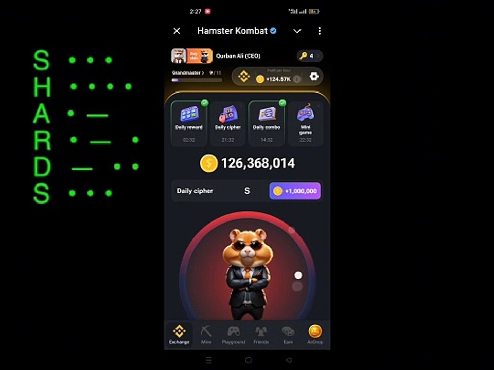 Hamster Kombat mini game 3 August