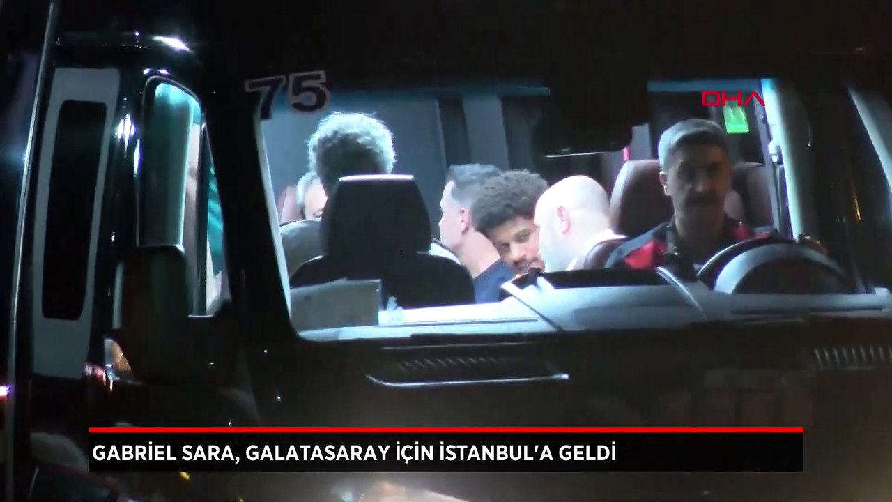 Galatasaray'ın yeni transferi Gabriel Sara, İstanbul'da