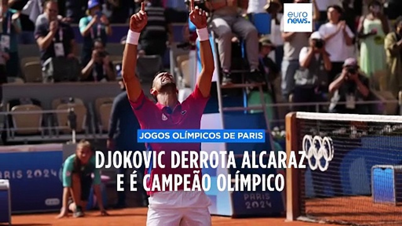 Paris 2024: Djokovic derrota Alcaraz e é campeão olímpico