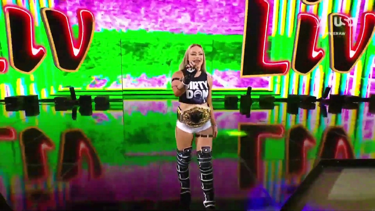 Liv Morgan and "Dirty" Dominik Mysterio Vs Rey Mysterio and Zelina Vega Raw, July 8th 2024