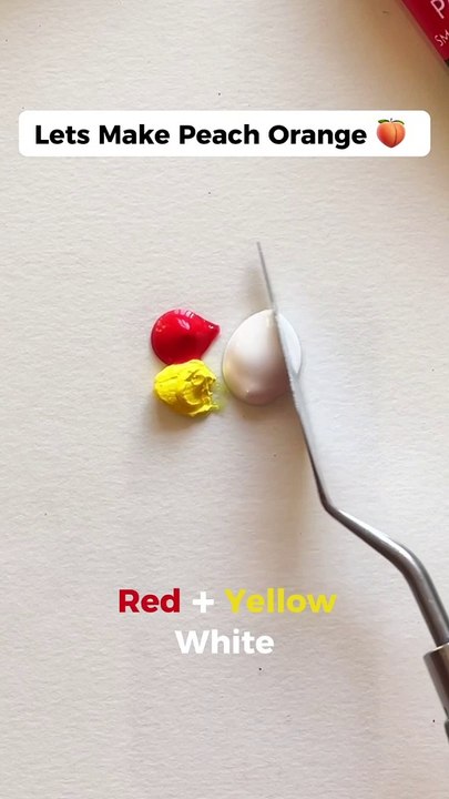 Color Mixing Tutorial | Peach Orange