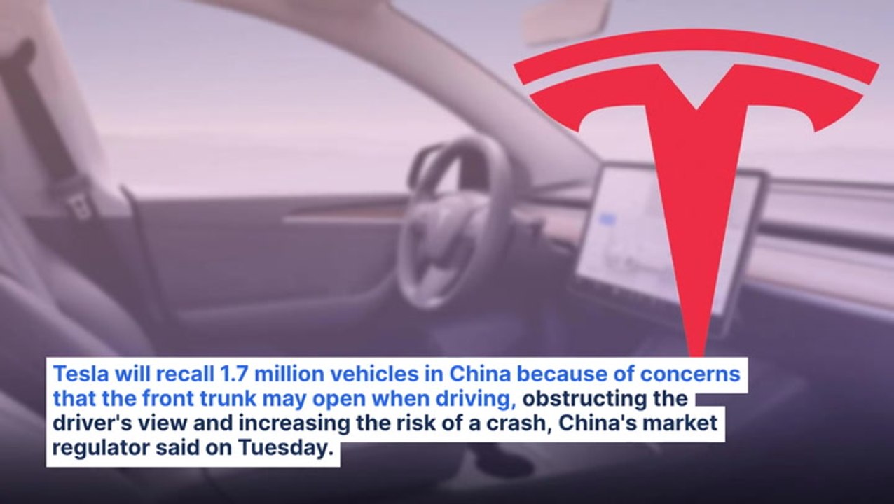 Tesla Recalls 1.7M Vehicles In China Over Concerns Of Front Trunk Opening When Driving, After Recalling 1.8M Vehicles In US Over Similar Problems: To Fix Issue Via Over-The-Air Software Upgrade