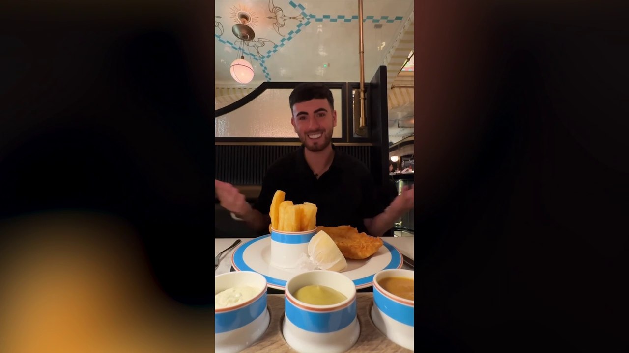 Man tries UK's most expensive fish and chips