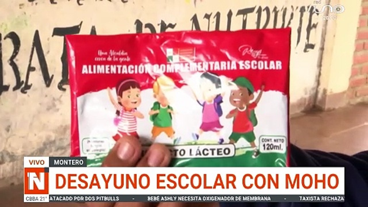 desayuno escolar con moho (son dos notas)