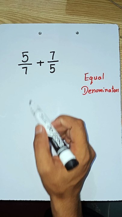 Adding Fractions with Unlike Denominators by making denominators Equal #fractions #addingfractions