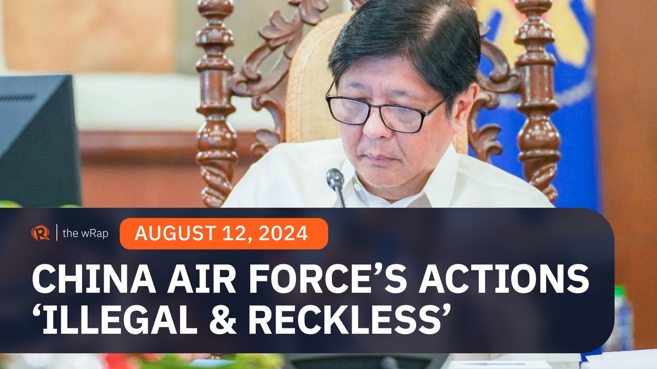 Philippines Criticizes China's Air Force for 'Illegal, Reckless' Actions