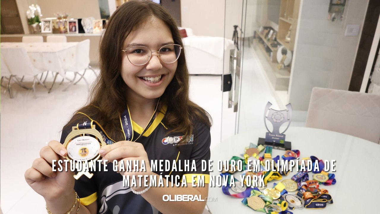 Estudante ganha medalha de ouro em olimpíada de matemática em Nova York
