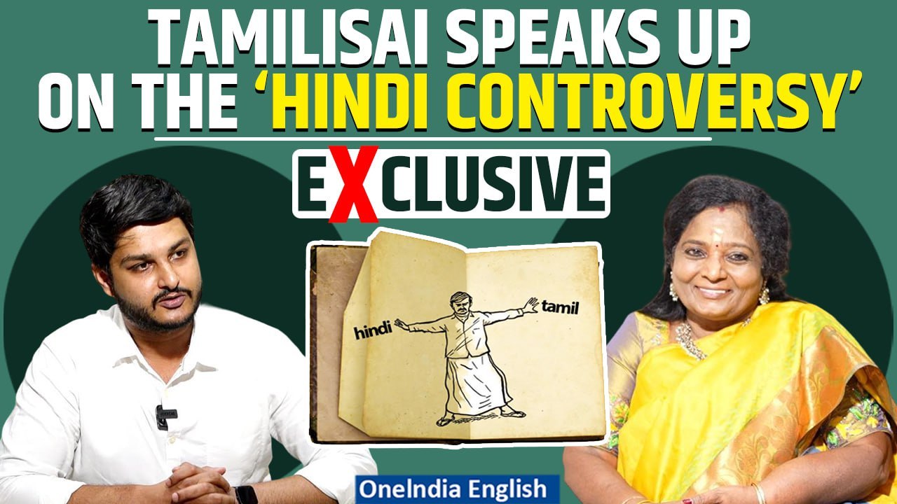 Hindi Controversy in Tamil Nadu: Tamilisai Explains 'Hindi Agitation' In Southern India | Watch