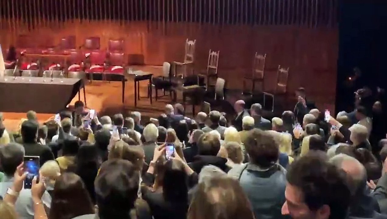 Javier Milei y Yuyito González en el CCK