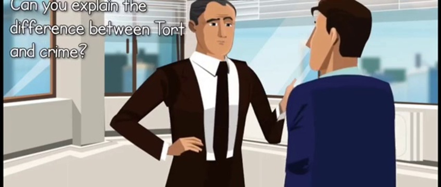 What is difference between tort and crime Animated video made by Barrister Amna in A Levels Academy
