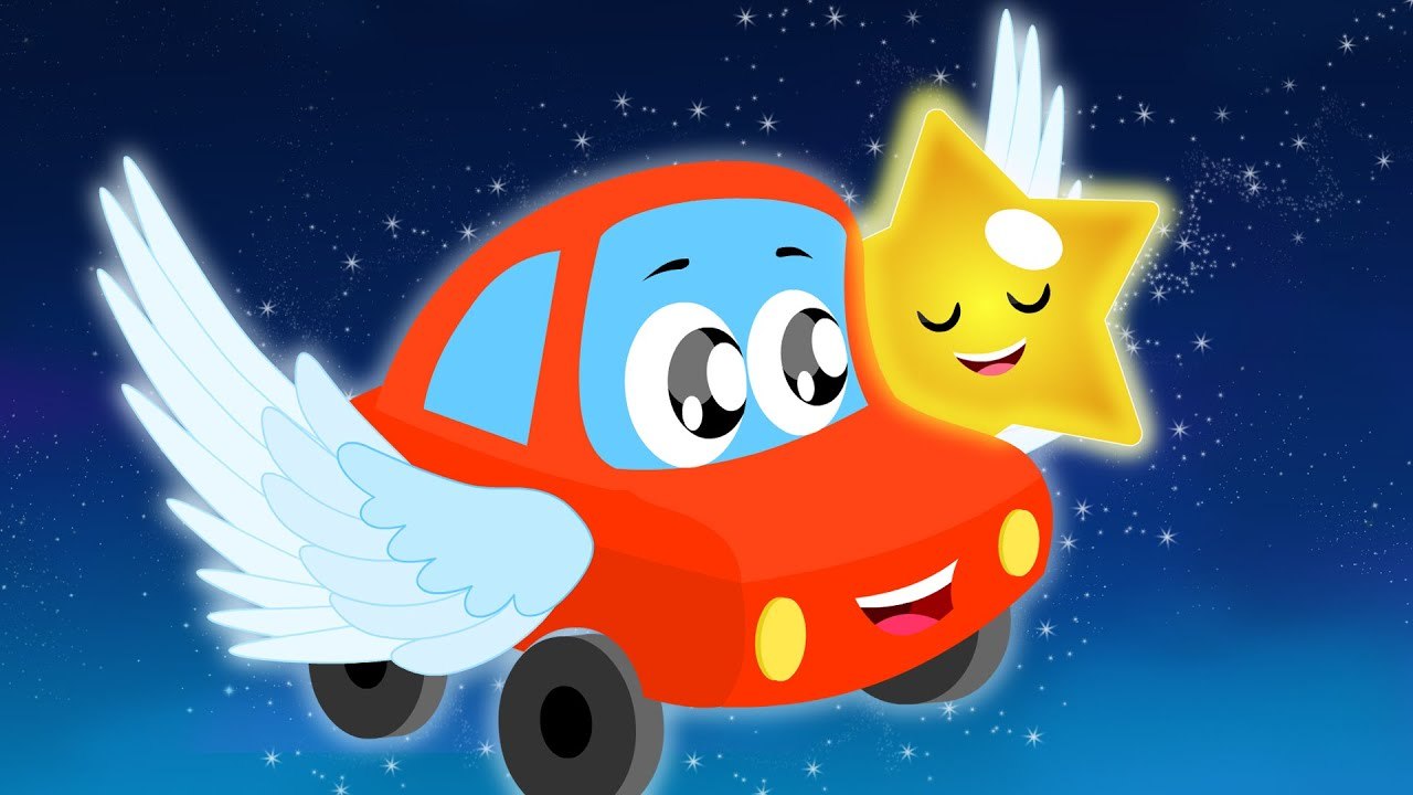 Twinkle Twinkle Little Star -Little Red Car Rhymes | Car Songs | Nursery Rhymes