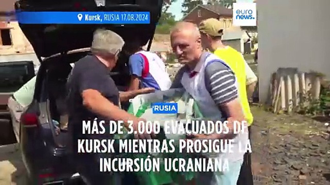 3.000 evacuados de la región rusa de Kursk mientras prosigue la incursión ucraniana