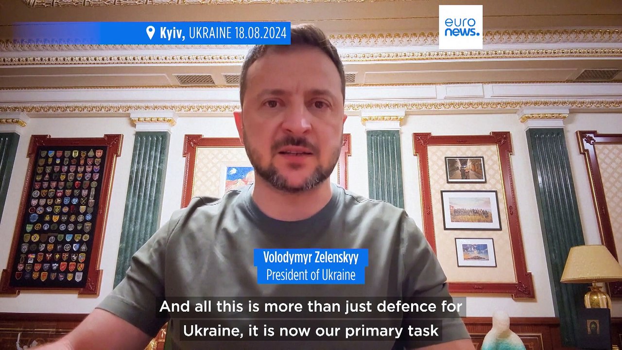 Zelenskyy says aim of Kursk incursion to create buffer zone to prevent further Russian attacks