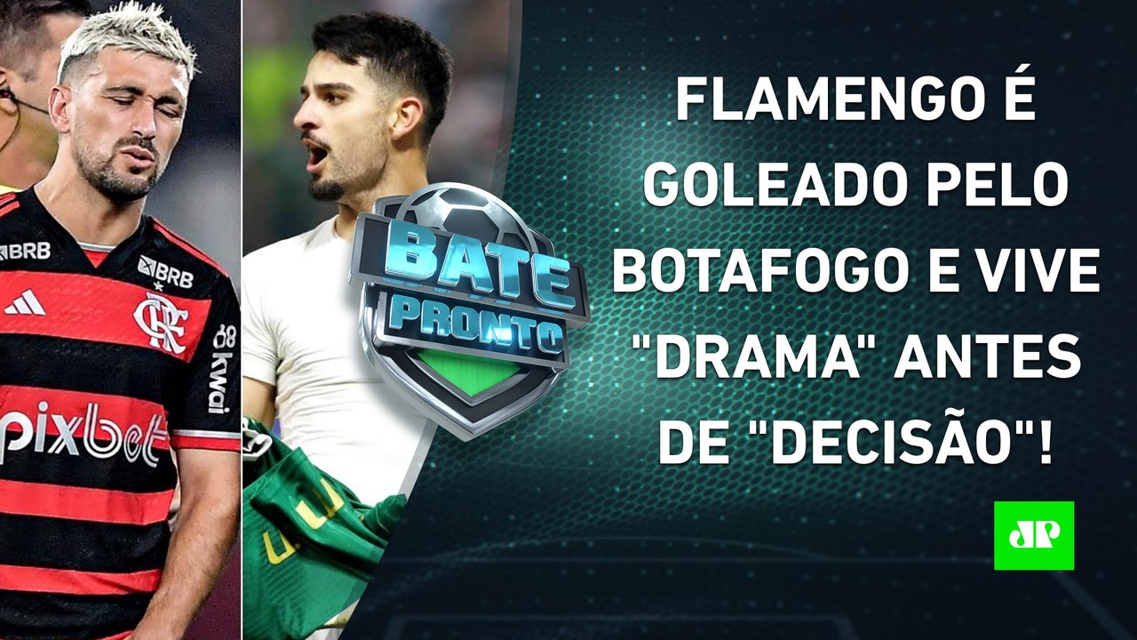 Flamengo LEVA 4 do Botafogo; Palmeiras VENCE São Paulo em jogo com BRIGA e POLÊMICAS | BATE-PRONTO