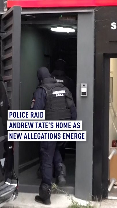 Police raid Andrew Tate’s home as new allegations emerge