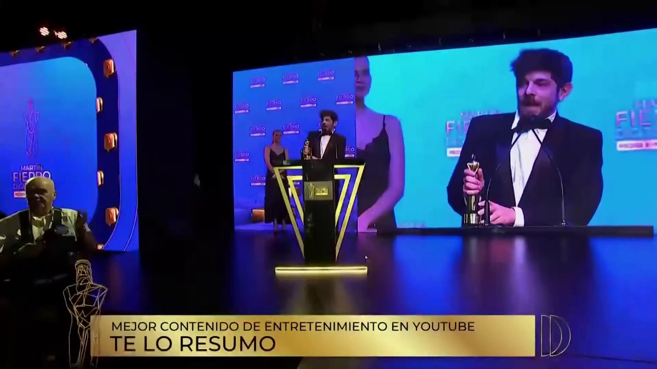 Jorge, de "Te lo resumo" dedicó su Martín Fierro Digital al Gordo Dan: "Vamos a volver"