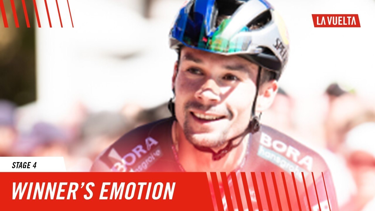 Winner's emotion - Stage 4 - La Vuelta 2024