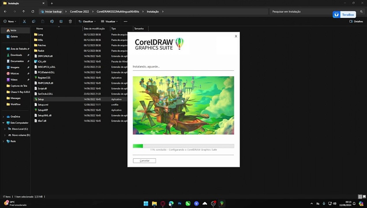 Como instalar o Corel draw 2022