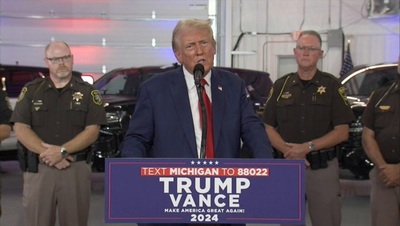 War, weapons, and wokeness: Trump’s rambling, low energy speech on ‘law and order’