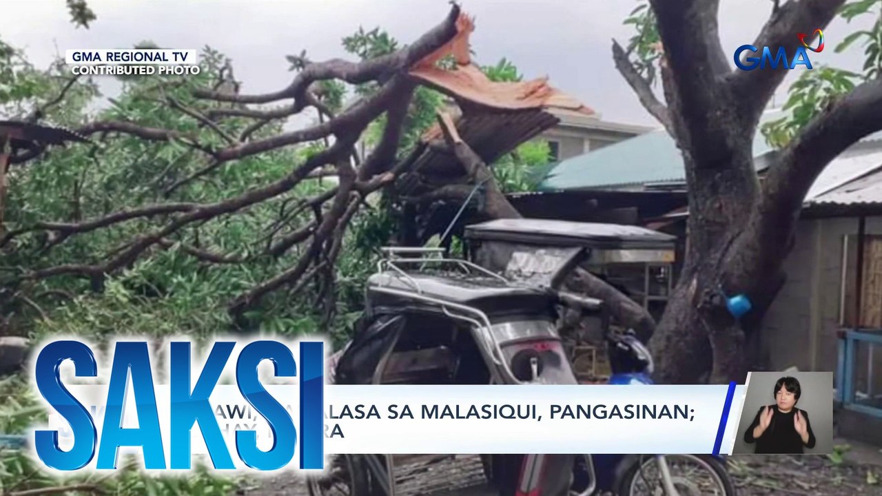 Buhawi, nanalasa sa Malasiqui, Pangasinan; 6 bahay, nasira | Saksi