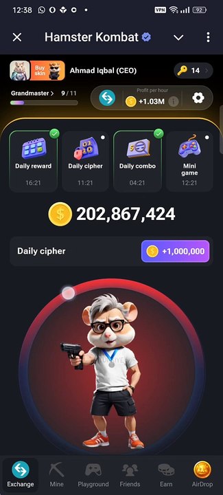 Hamster Kombat Daily Cipher Code 21 August 24