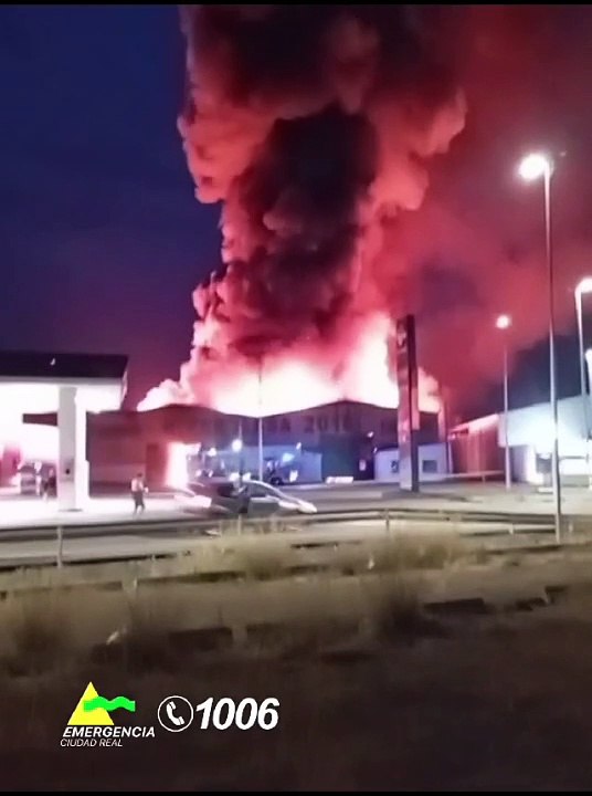 Incendio de un bazar en Tomelloso
