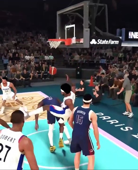 Le dunk de Guerschon Yabusele sur LeBron James version NBA 2K !