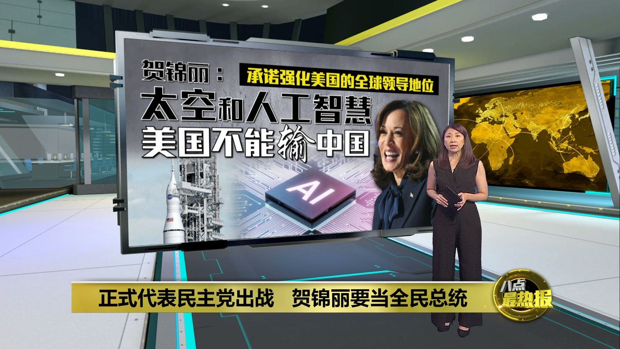 正式代表民主党出战   贺锦丽要当全民总统