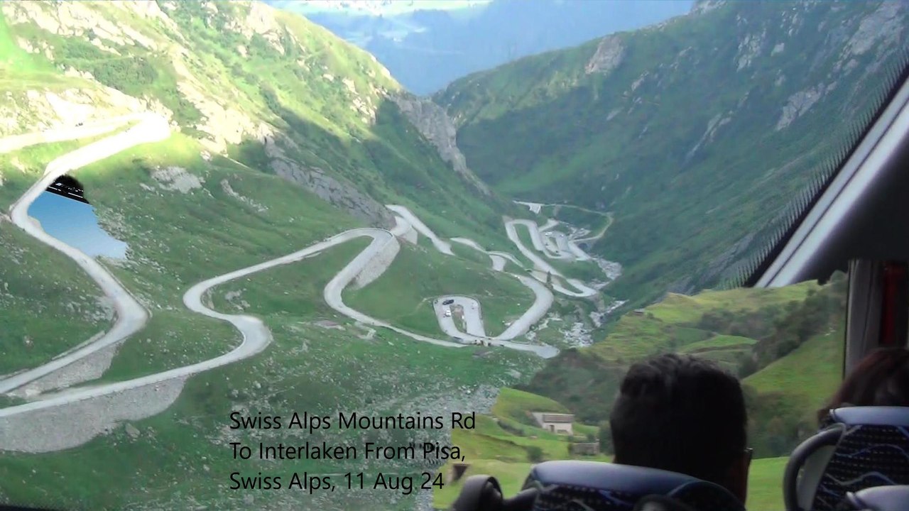 Swiss Alps Mountains Road. Pisa to Interlaken, Swiss Alps Part 1, ItaEu24.003, Switzerland, 11 Aug 24