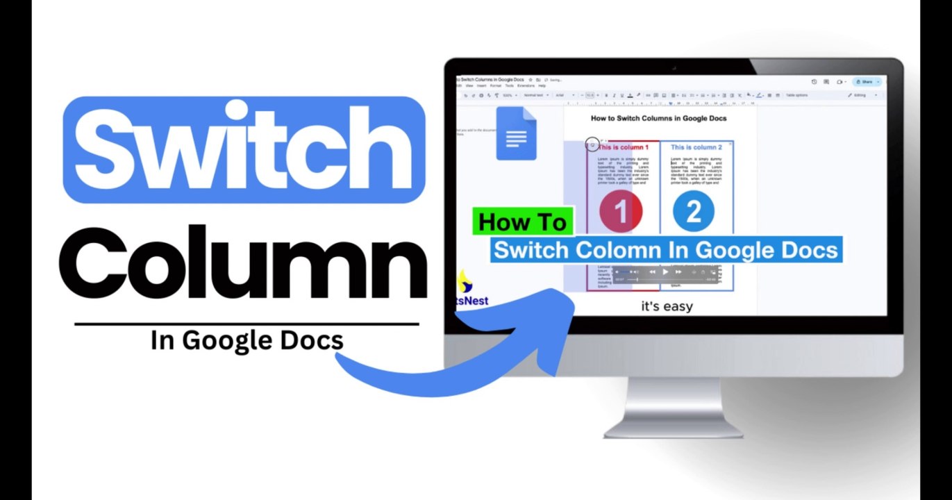 How To Switch Or Move A Column In Google Docs