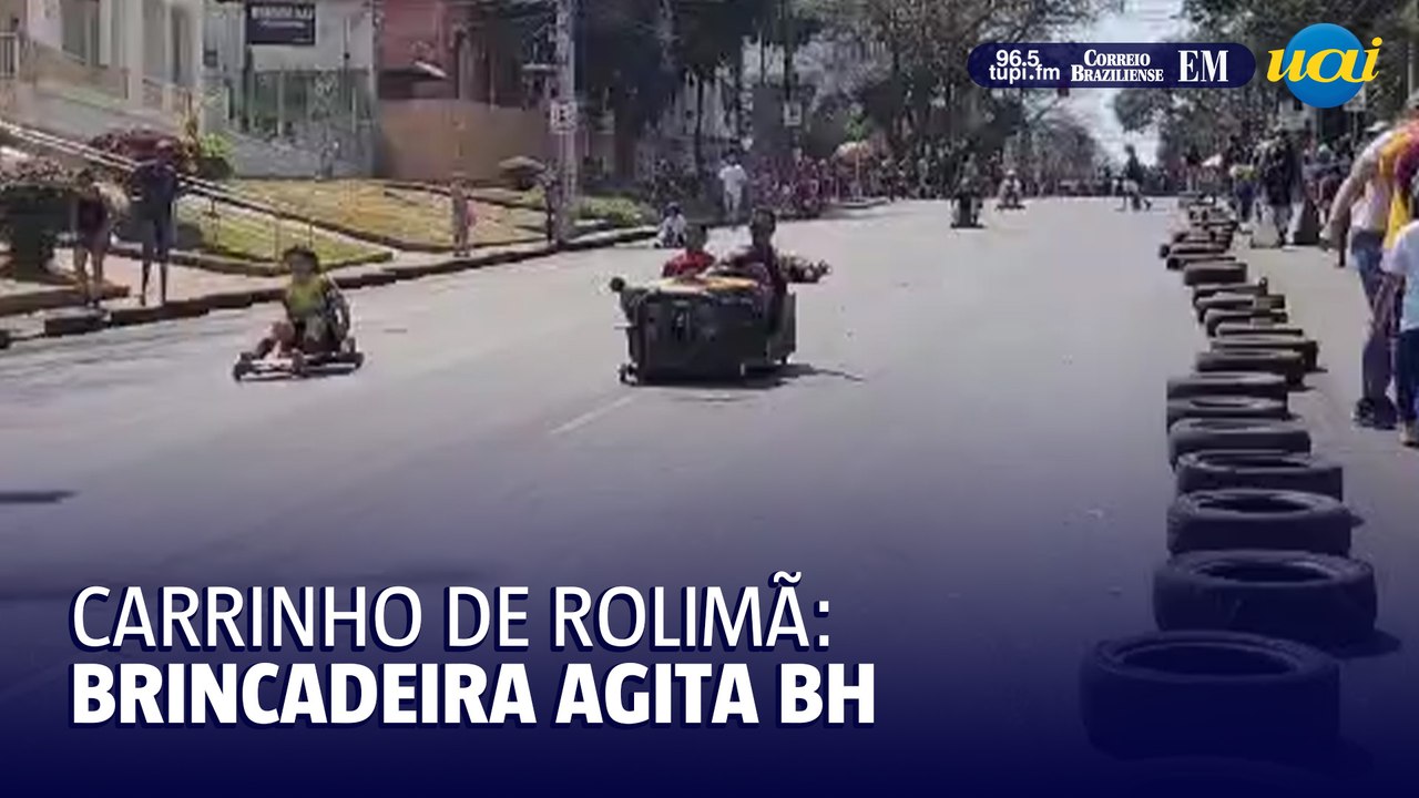 Corrida de carrinho de rolimã agita o domingo da Virada Cultural em BH