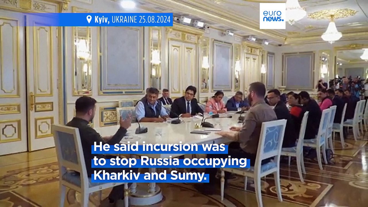 Volodymyr Zelenskyy says more territory seized in ongoing Kursk incursion
