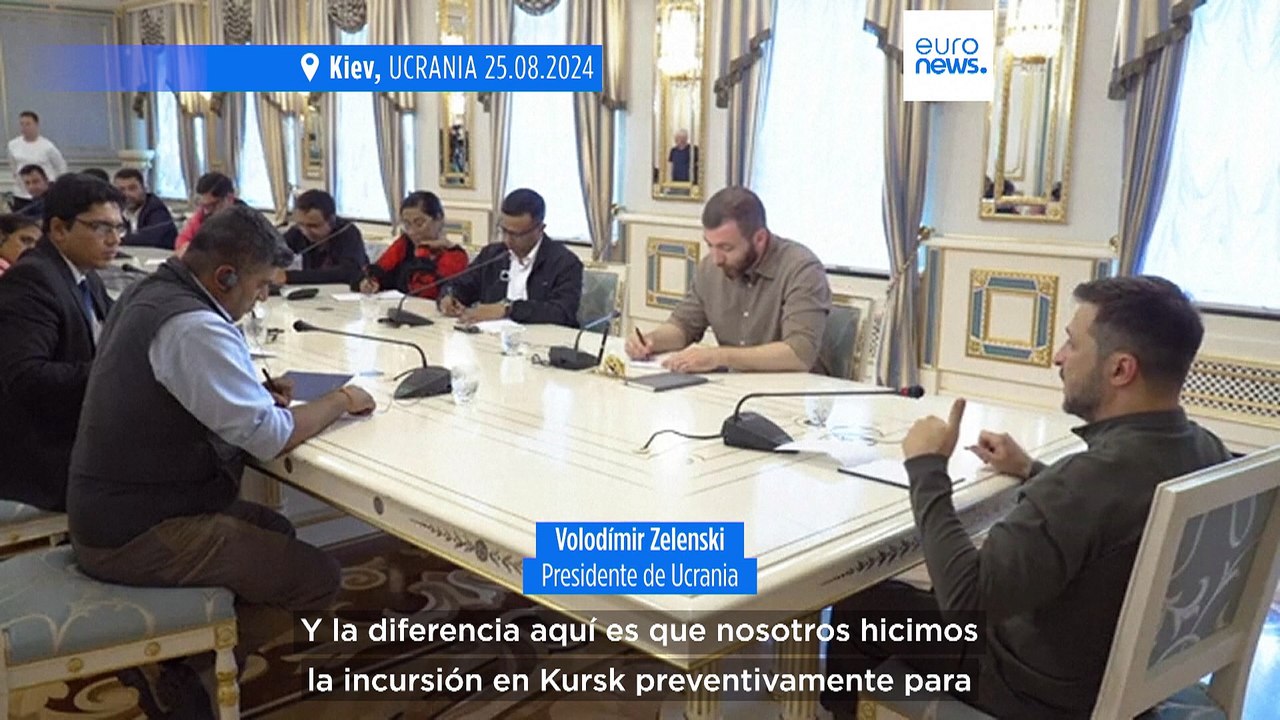 Zelenski asegura que Ucrania ocupa más territorio en la incursión en Kursk