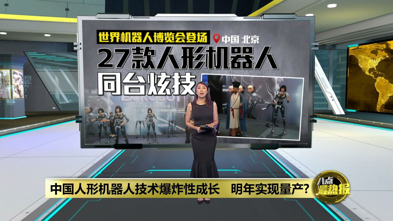 27款人形机器人齐聚   "苏东坡"现身机器人大会