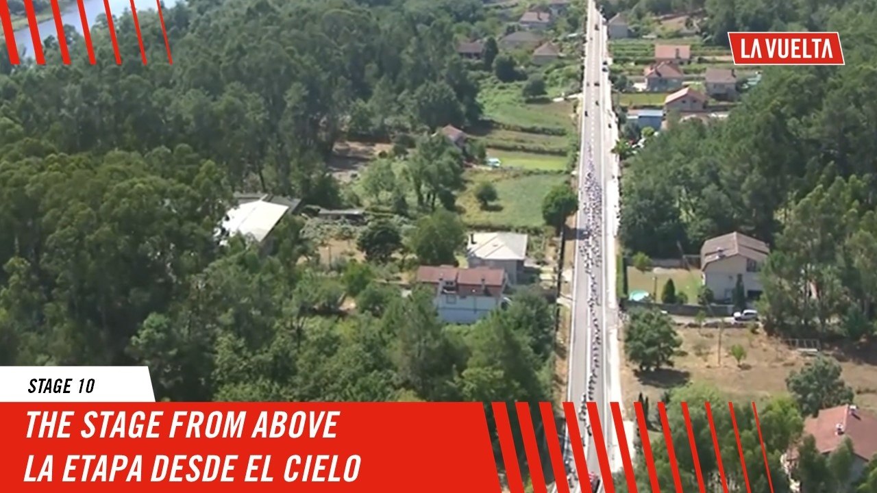 The stage from above  - Stage 10 - La Vuelta 2024