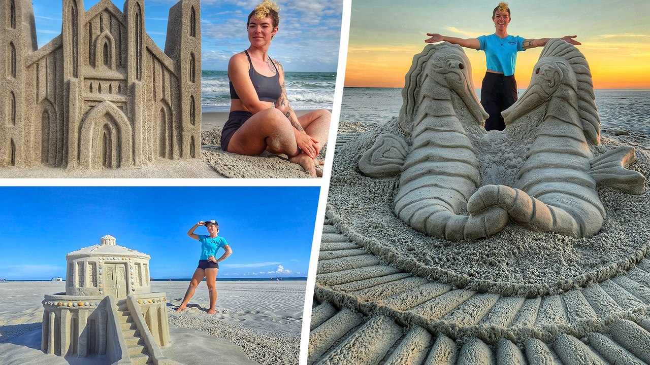 Professional sculptor makes six figures making sandcastles