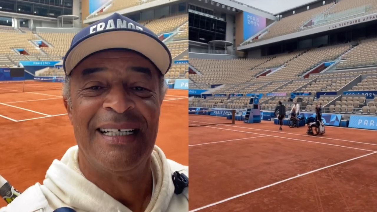 Tennis - Paris 2024 - Yannick Noah et l'équipe de France de Tennis-Fauteuil à Roland-Garros !